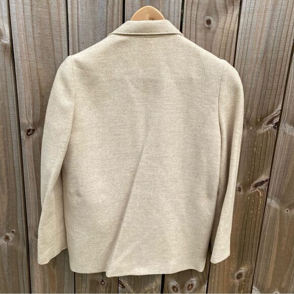 Vintage Toffs Wool Beige Woman’s Blazer - Picture 5 of 10